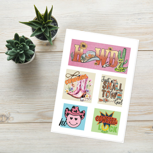 Goin' Country Howdy: Kiss Cut Sticker Sheet