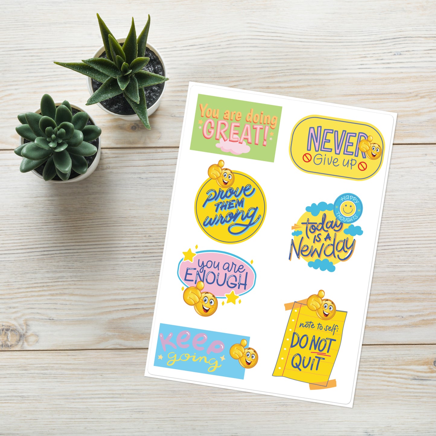 Affirmation Quotes: Kiss Cut Sticker Sheet