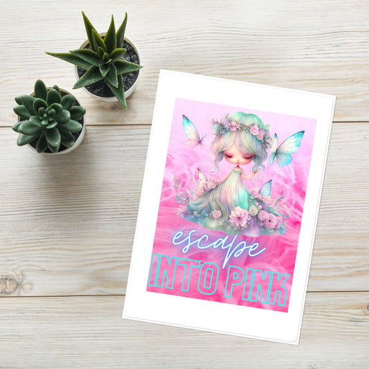 Escape Into Pink: Princess: Kiss Cut Sticker Sheet Large 7"