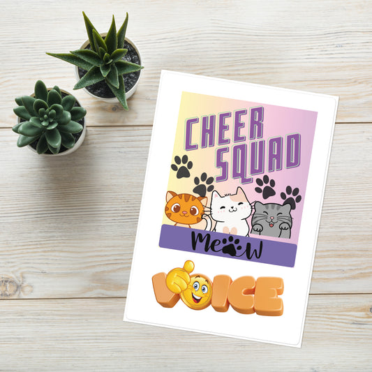 Cheer Squad: Cat Power: Kiss Cut Sticker Sheet 5"