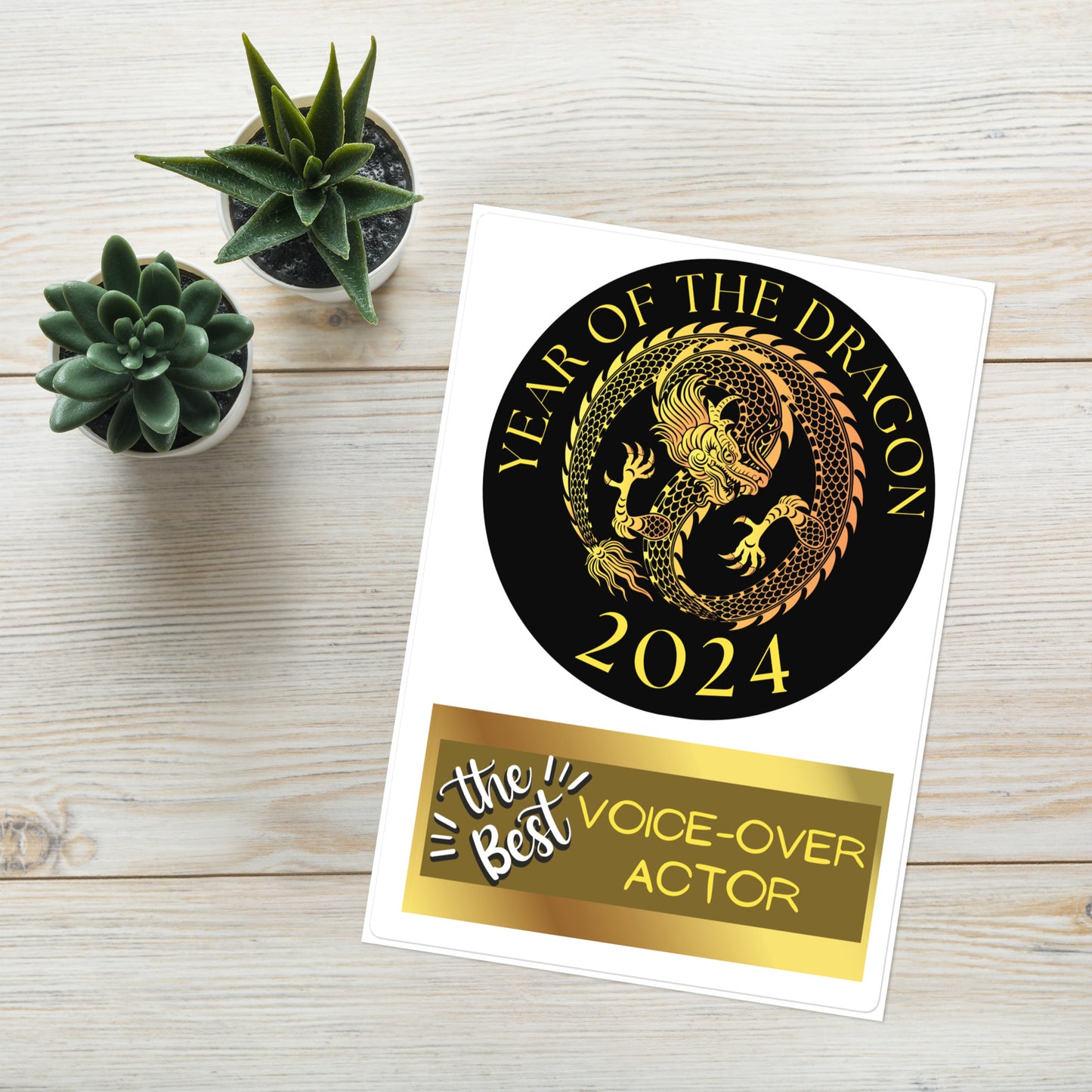 Year of the Dragon 2024: Chinese: Kiss Cut Sticker Sheet 6"