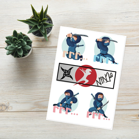 Ninja Power: Kiss Cut Sticker Sheet