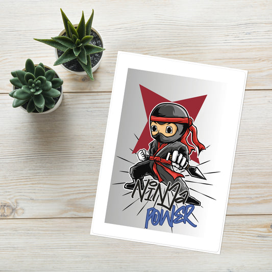 Ninja Power: Kiss Cut Sticker Sheet