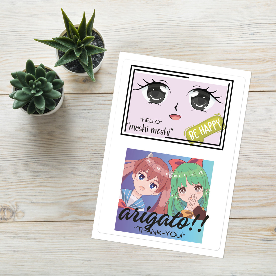 Anime Fan Quotes Motivational: Kiss Cut Sticker Sheet 4&quot;