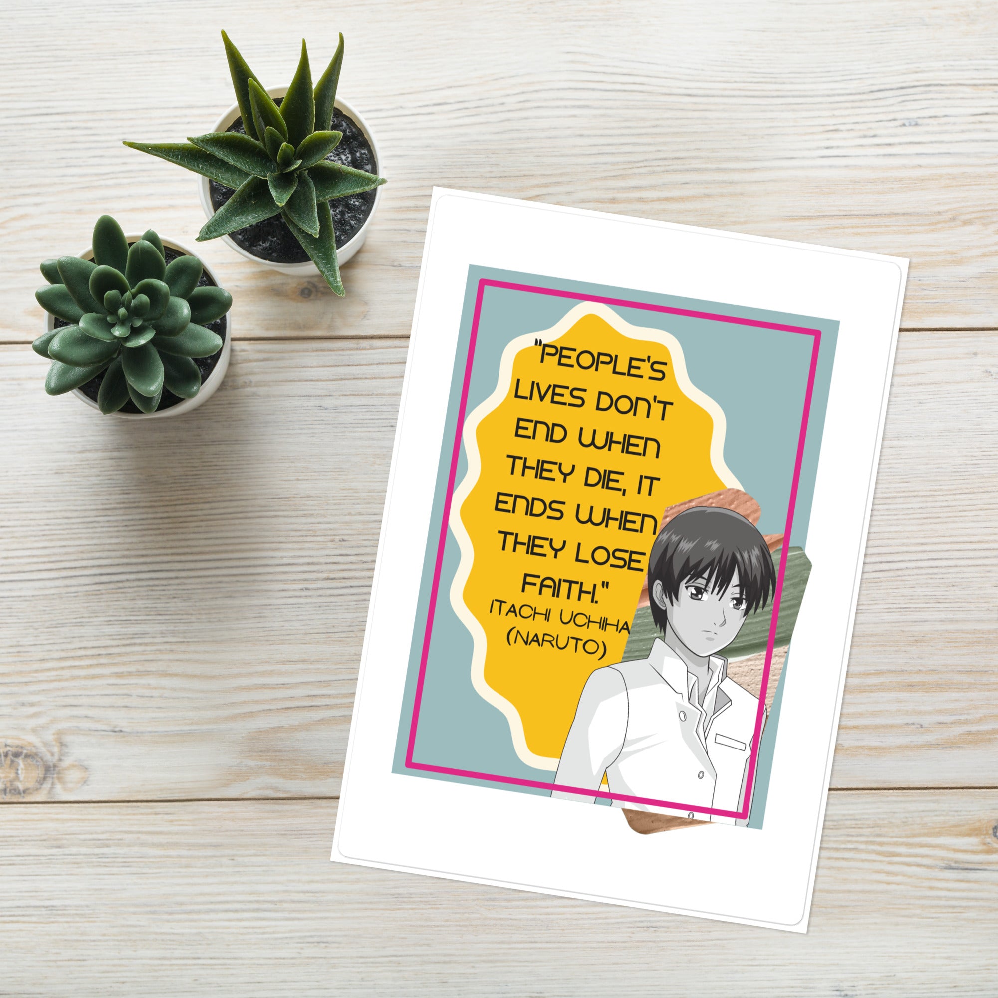 Anime Manga Fan Quotes Motivational: Kiss Cut Sticker Sheet 6&quot;