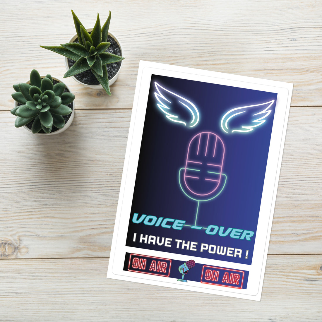 Voice Over &quot;I Have The Power&quot;: Kiss Cut Sticker Sheet 7&quot;