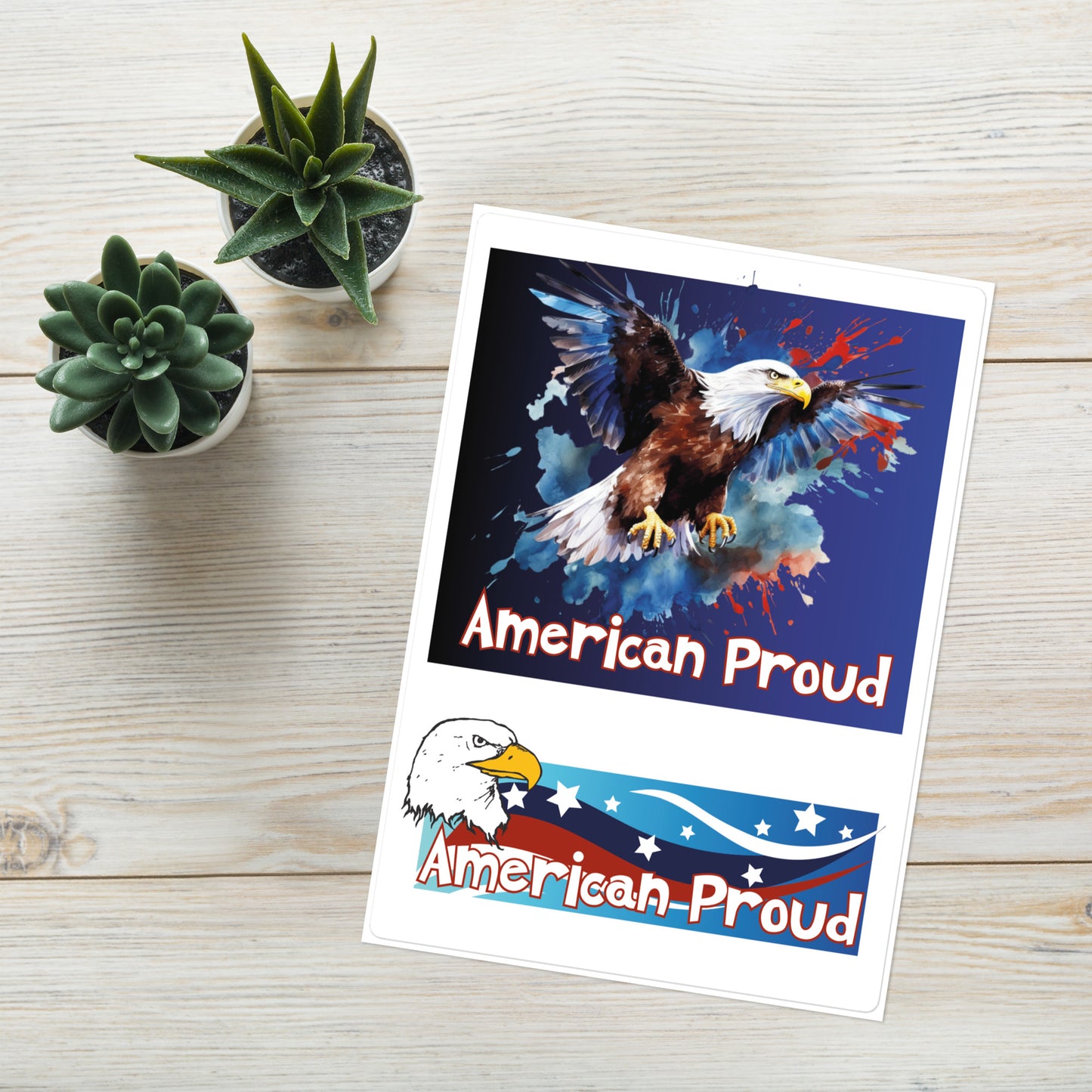 American Proud: Kiss Cut Sticker Sheet Large