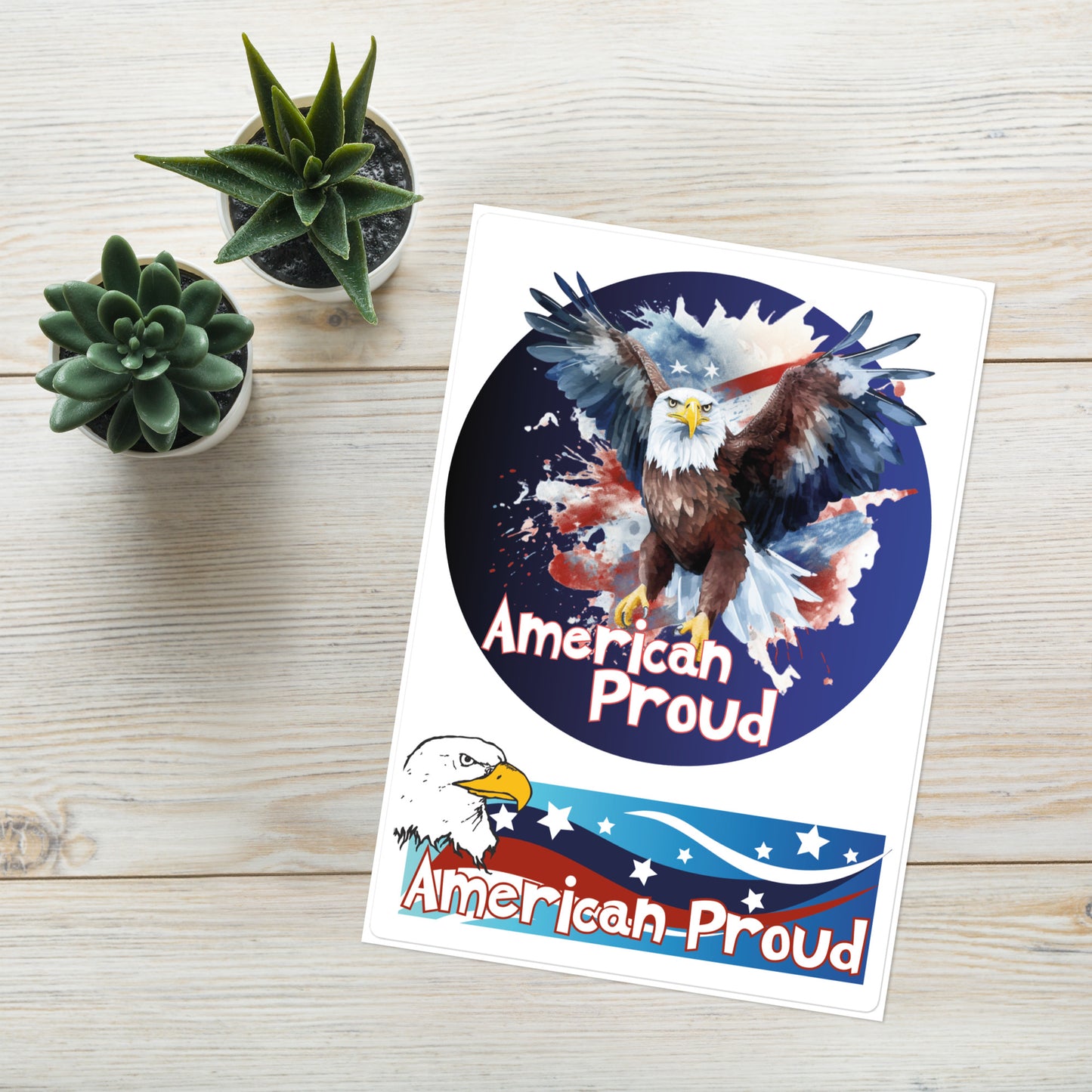 America Proud: Kiss Cut Sticker Sheet Large