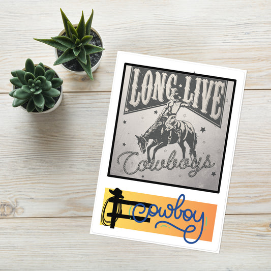 Long Live Cowboy Designs: Kiss Cut Sticker Sheet Large