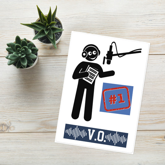 Voice Over Recording Booth Sticker Sheet Large