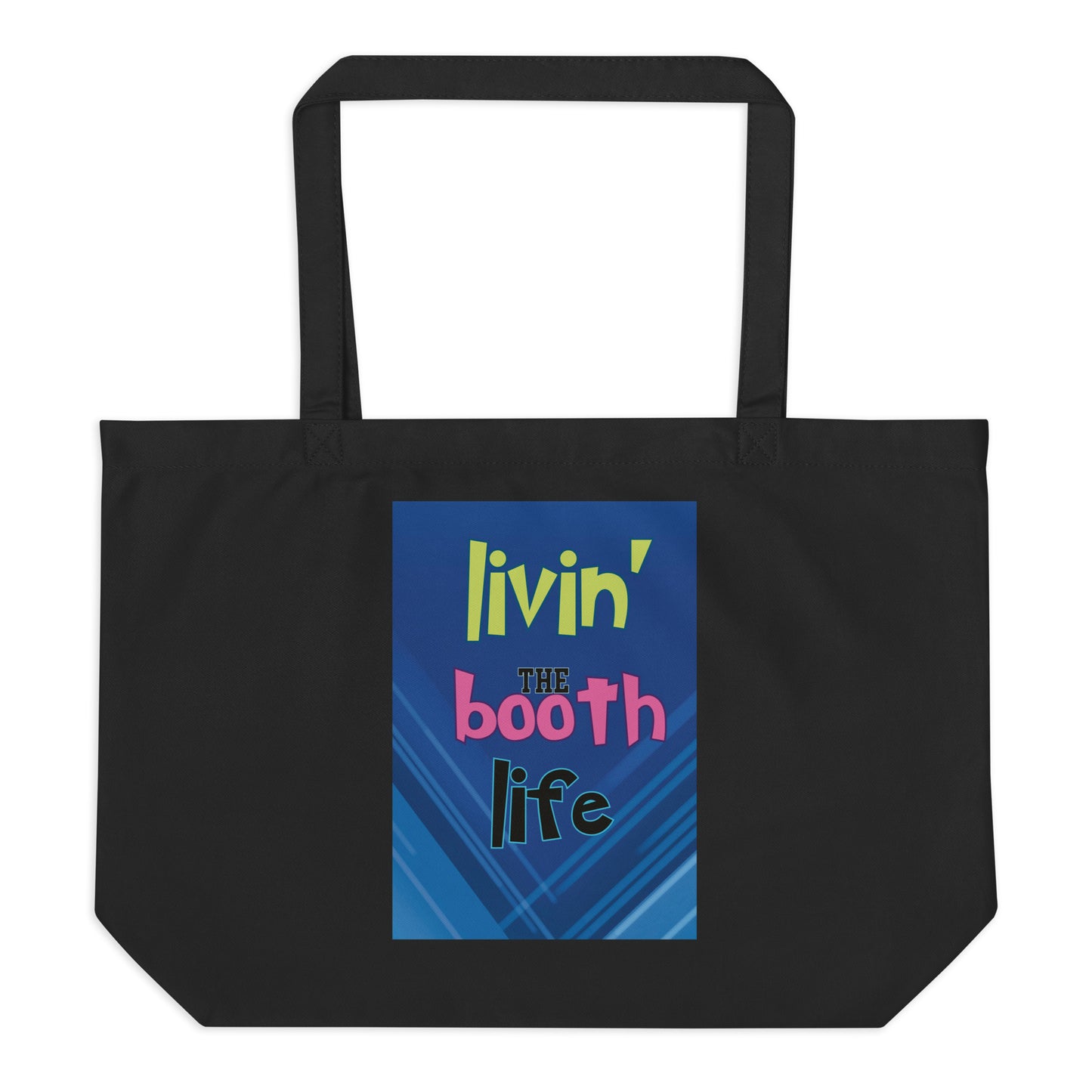 SOTVO Voice Actor Large Organic Tote Bag: Booth Life Style