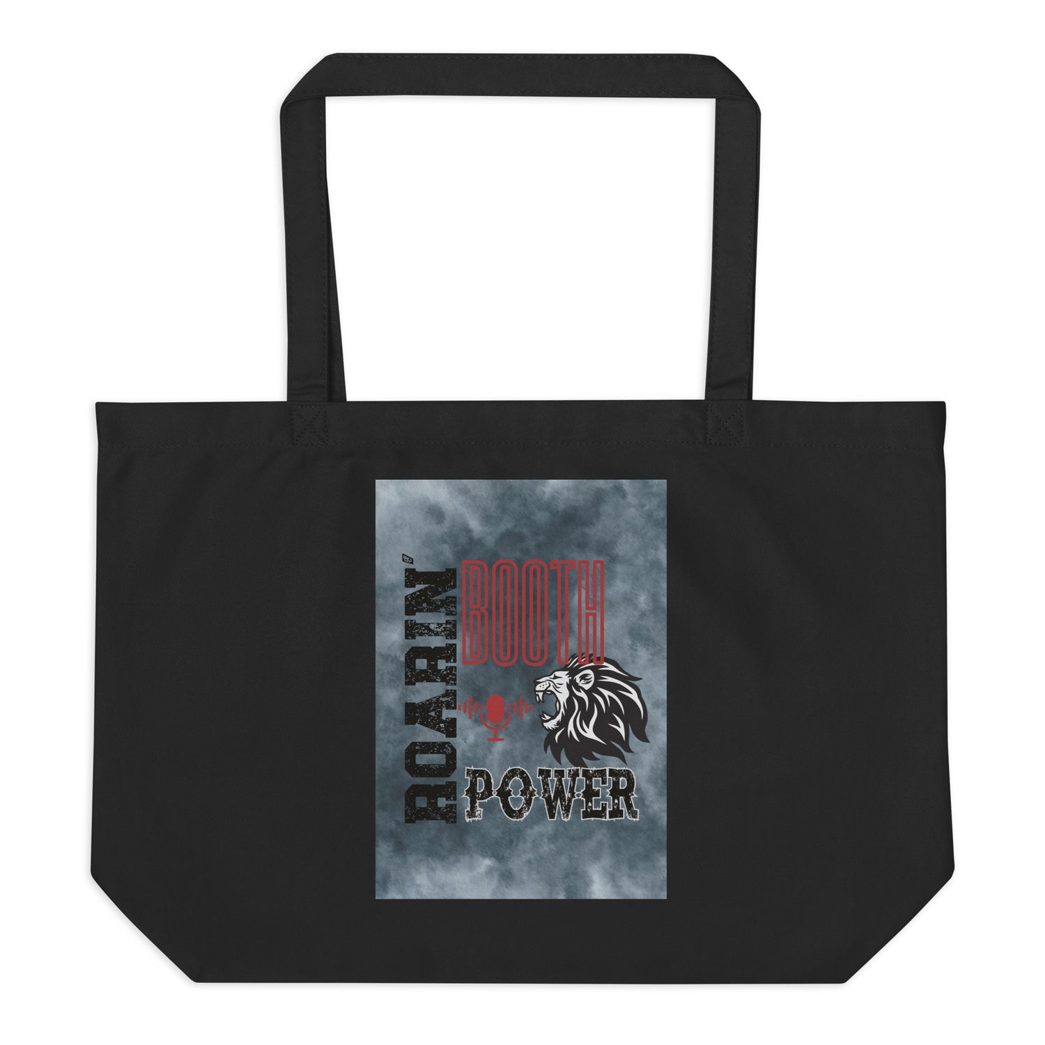 SOTVO Voice Actor Large Organic Cotton Tote Bag: King of Booth: Lion Style