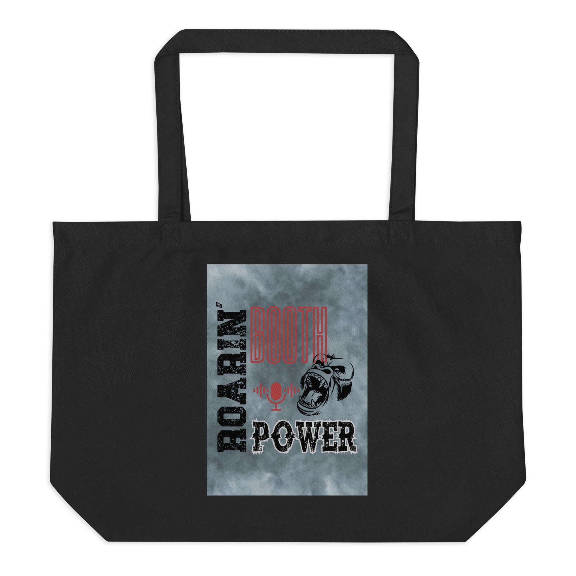 SOTVO Voice Actor Large Organic Cotton Tote Bag: King of Booth: Gorilla Style