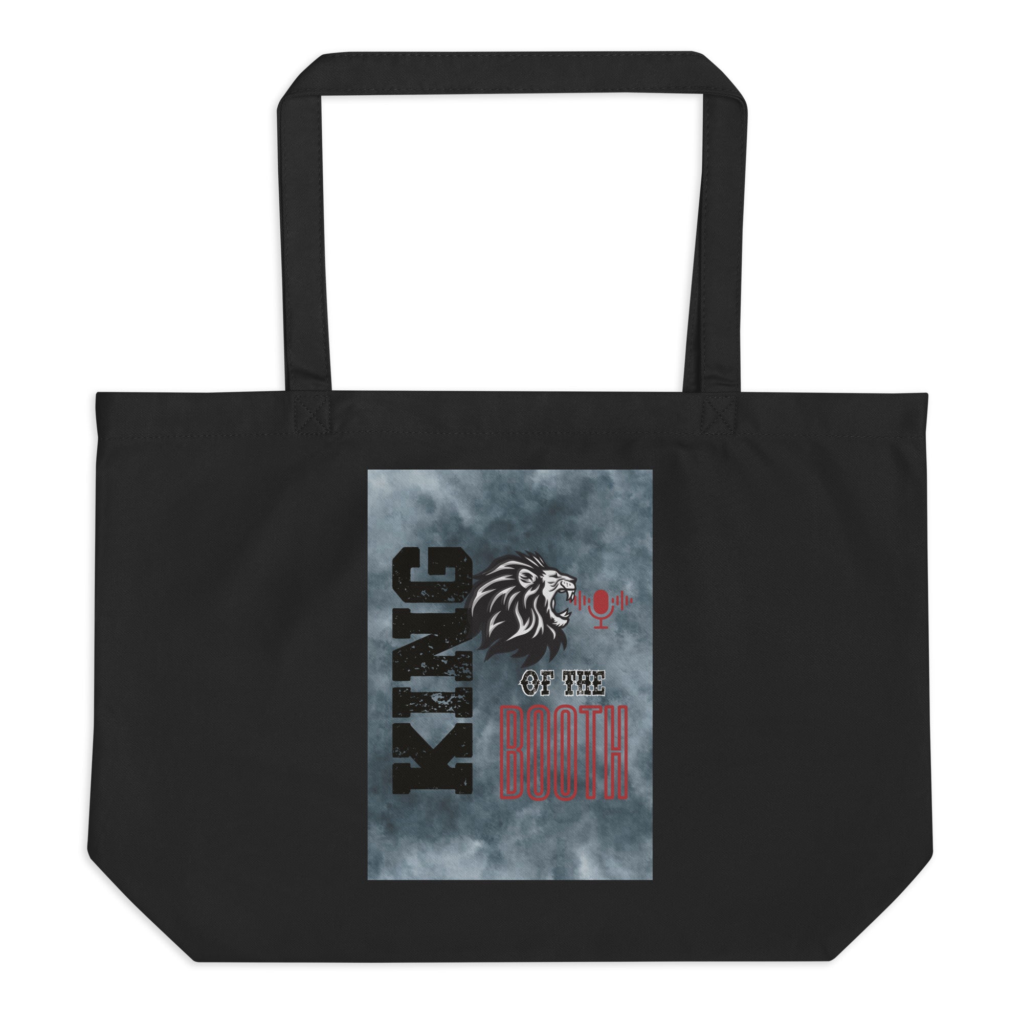 SOTVO Voice Actor Large Organic Cotton Tote Bag: King of Booth: Lion Style