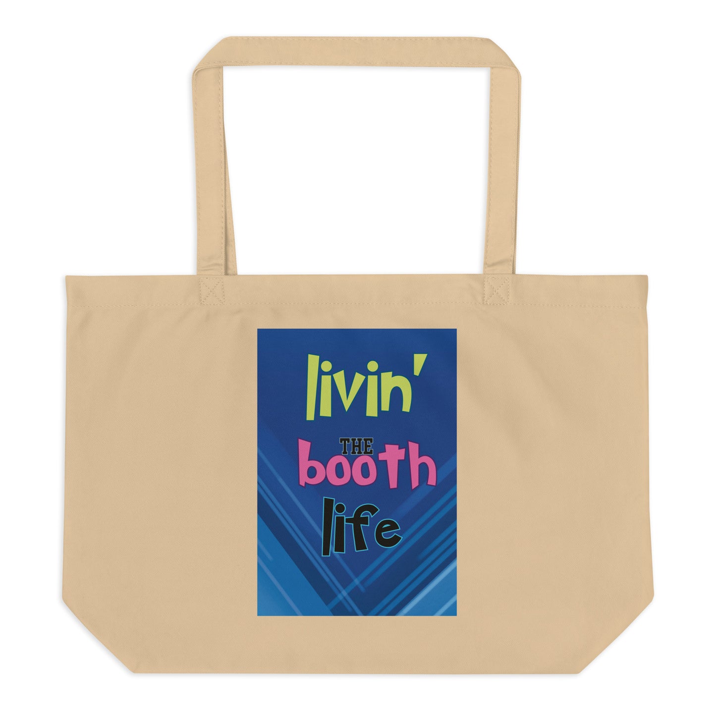 SOTVO Voice Actor Large Organic Tote Bag: Booth Life Style