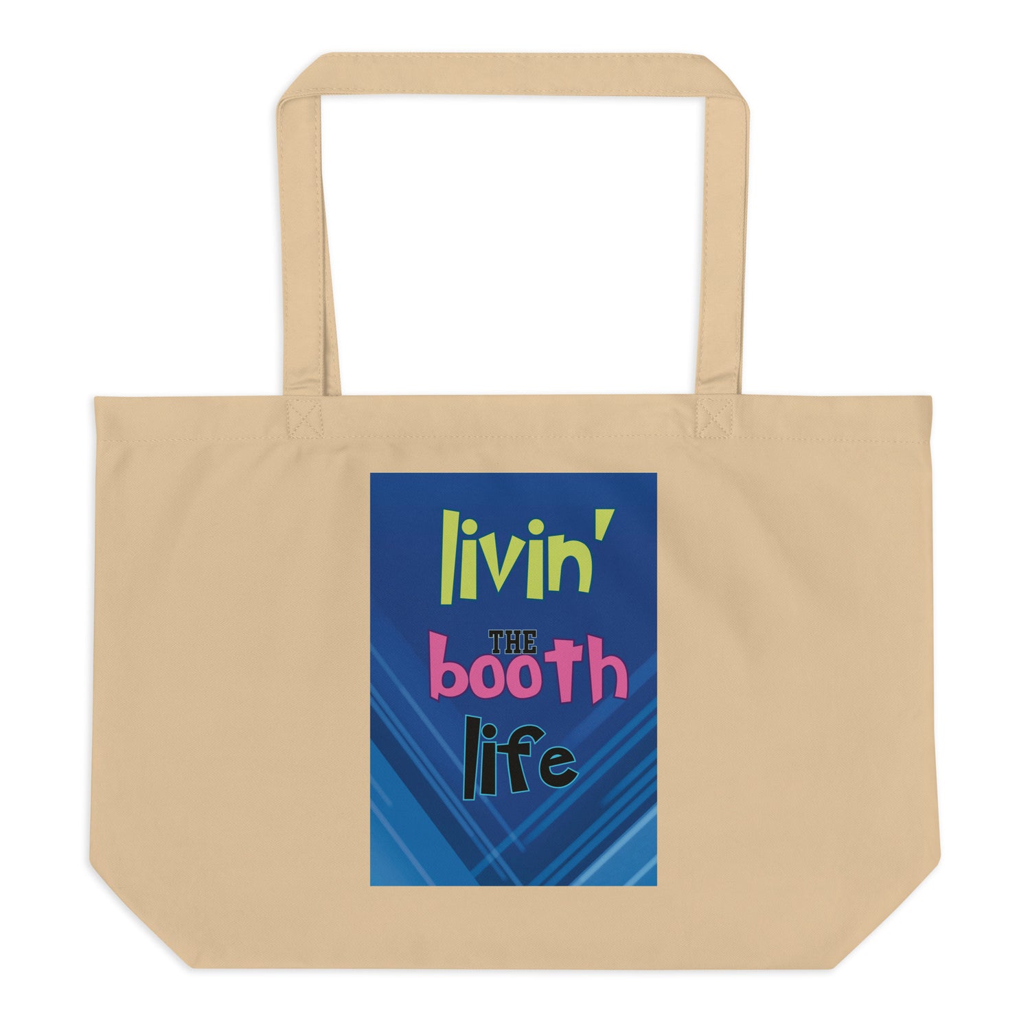 SOTVO Voice Actor Large Organic Tote Bag: Booth Life Style