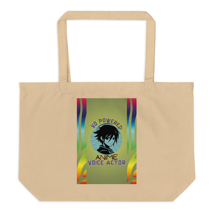 SOTVO Voice Actor Large Organic Cotton Tote Bag: V.O. Anime Style