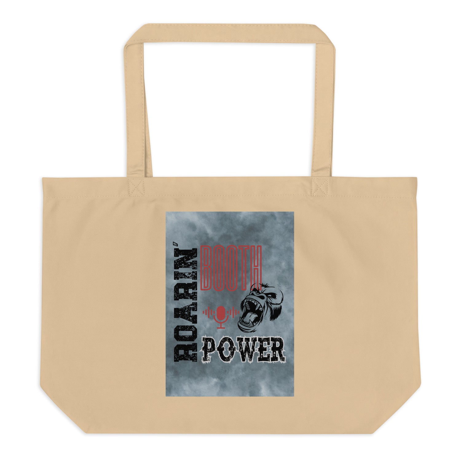 SOTVO Voice Actor Large Organic Cotton Tote Bag: King of Booth: Gorilla Style