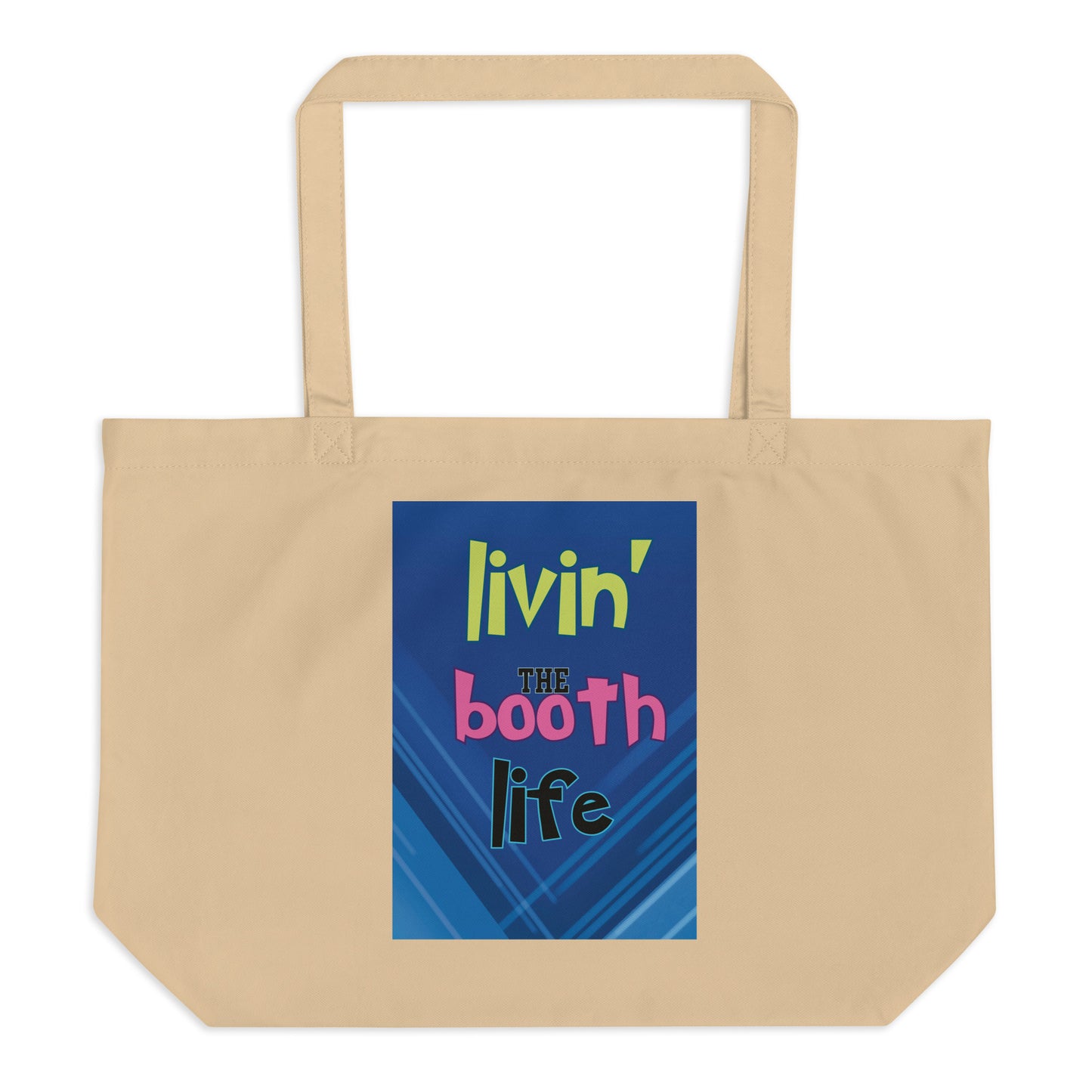 SOTVO Voice Actor Large Organic Tote Bag: Booth Life Style