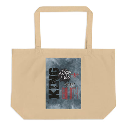 SOTVO Voice Actor Large Organic Cotton Tote Bag: King of Booth: Lion Style