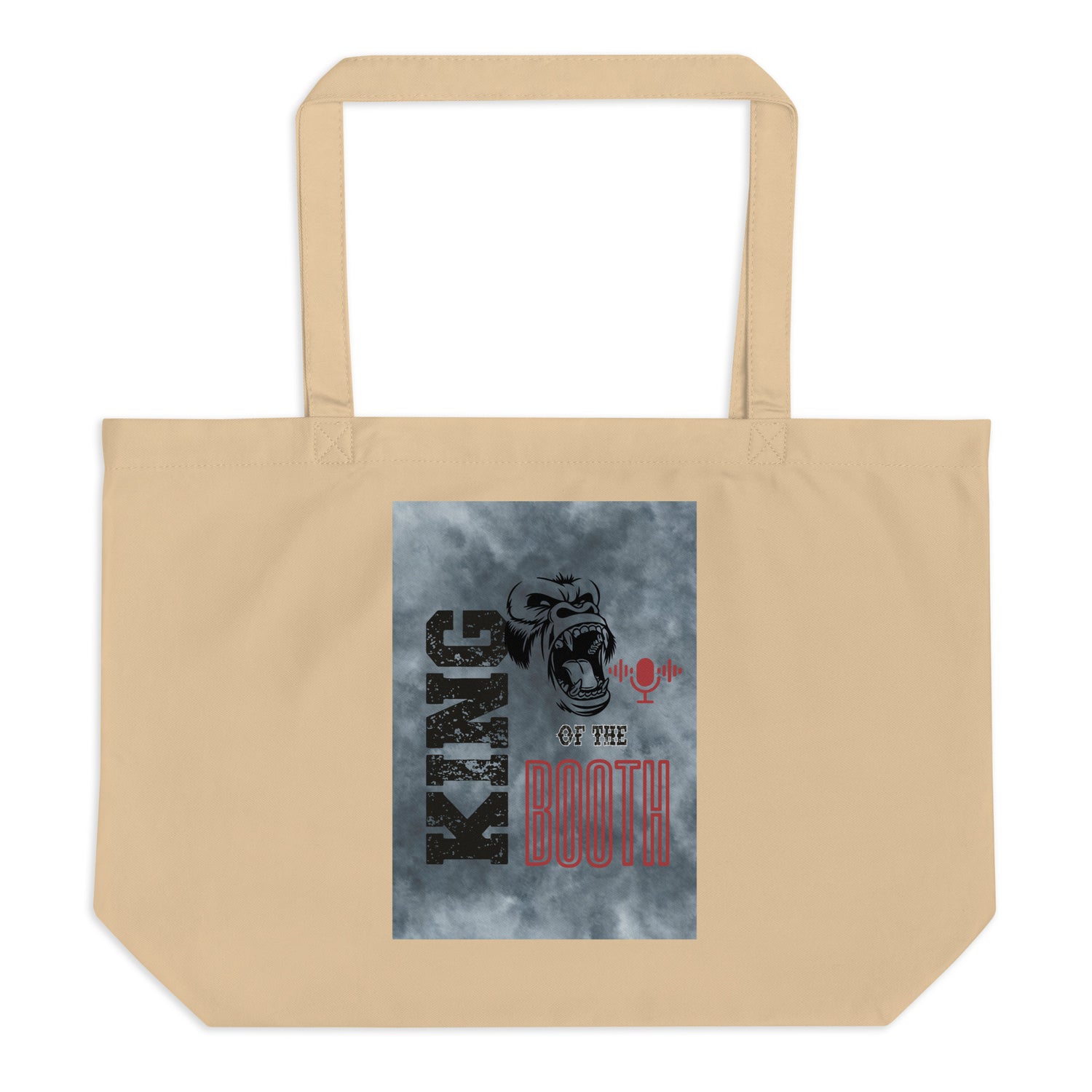 SOTVO Voice Actor Large Organic Cotton Tote Bag: King of Booth: Gorilla Style