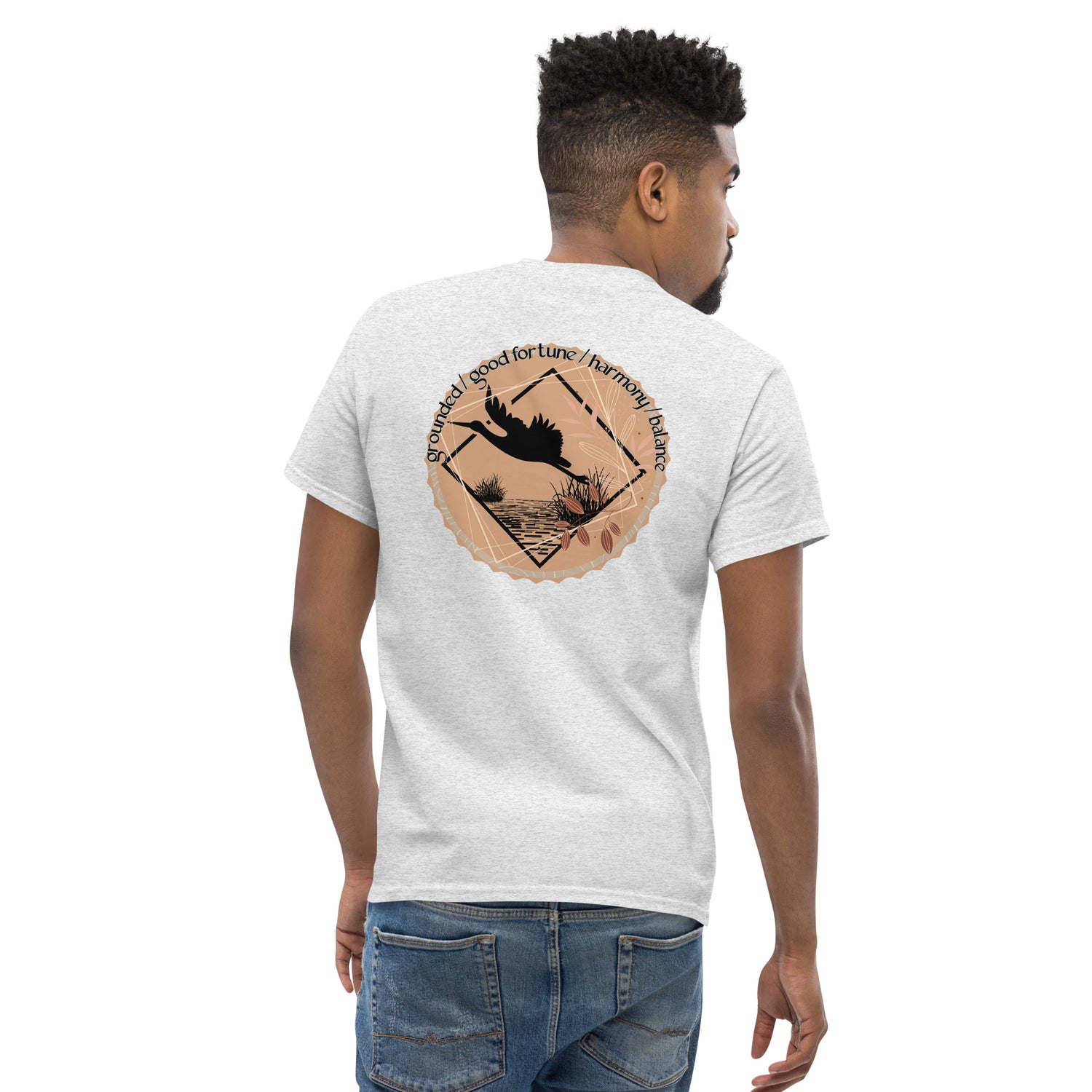 Mascot Spirit Animal Totem:  HERON: Men’s Classic Tee T-Shirt: Gildan