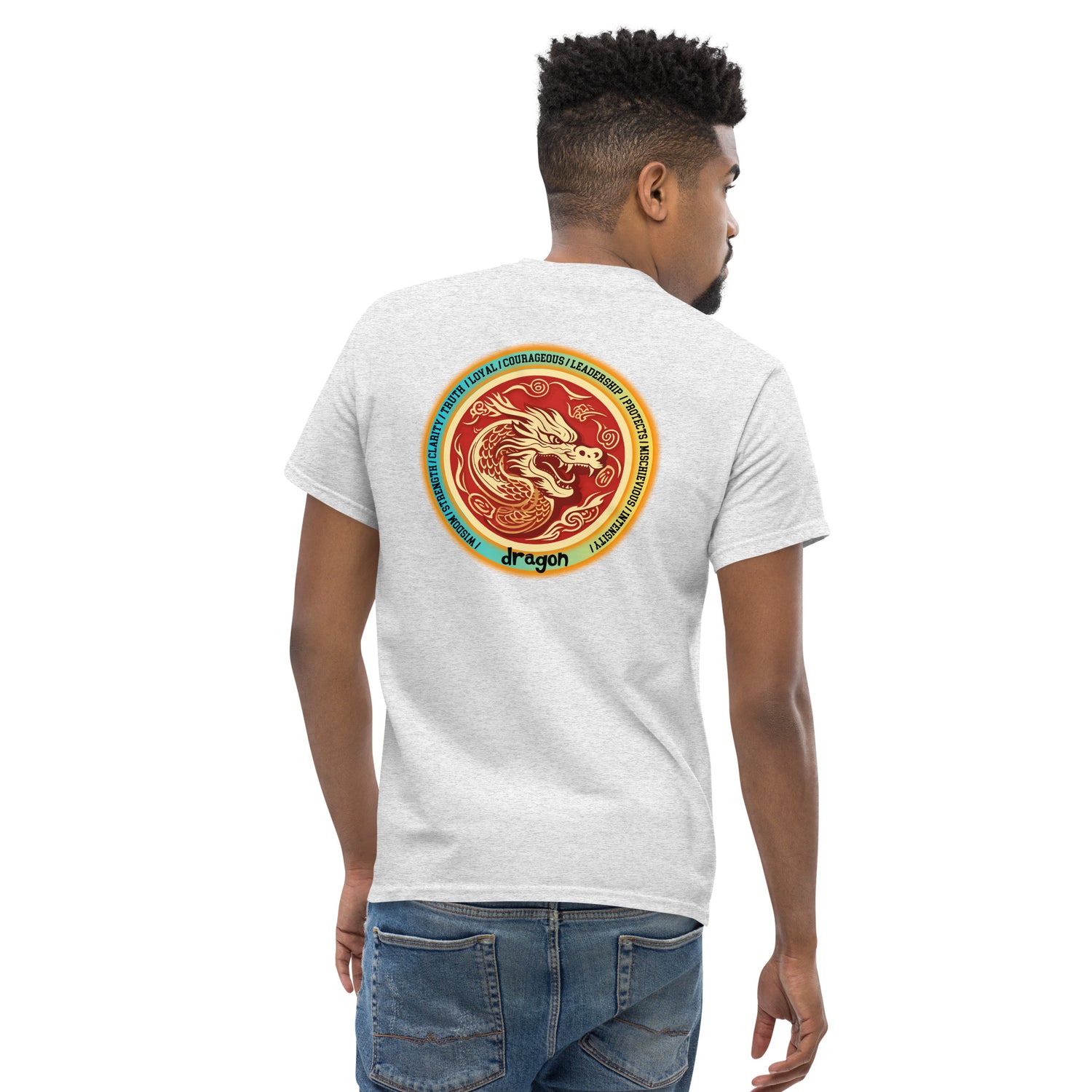 Mascot Spirit Animal Totem:  DRAGON: Men’s Classic Tee T-Shirt: Gildan