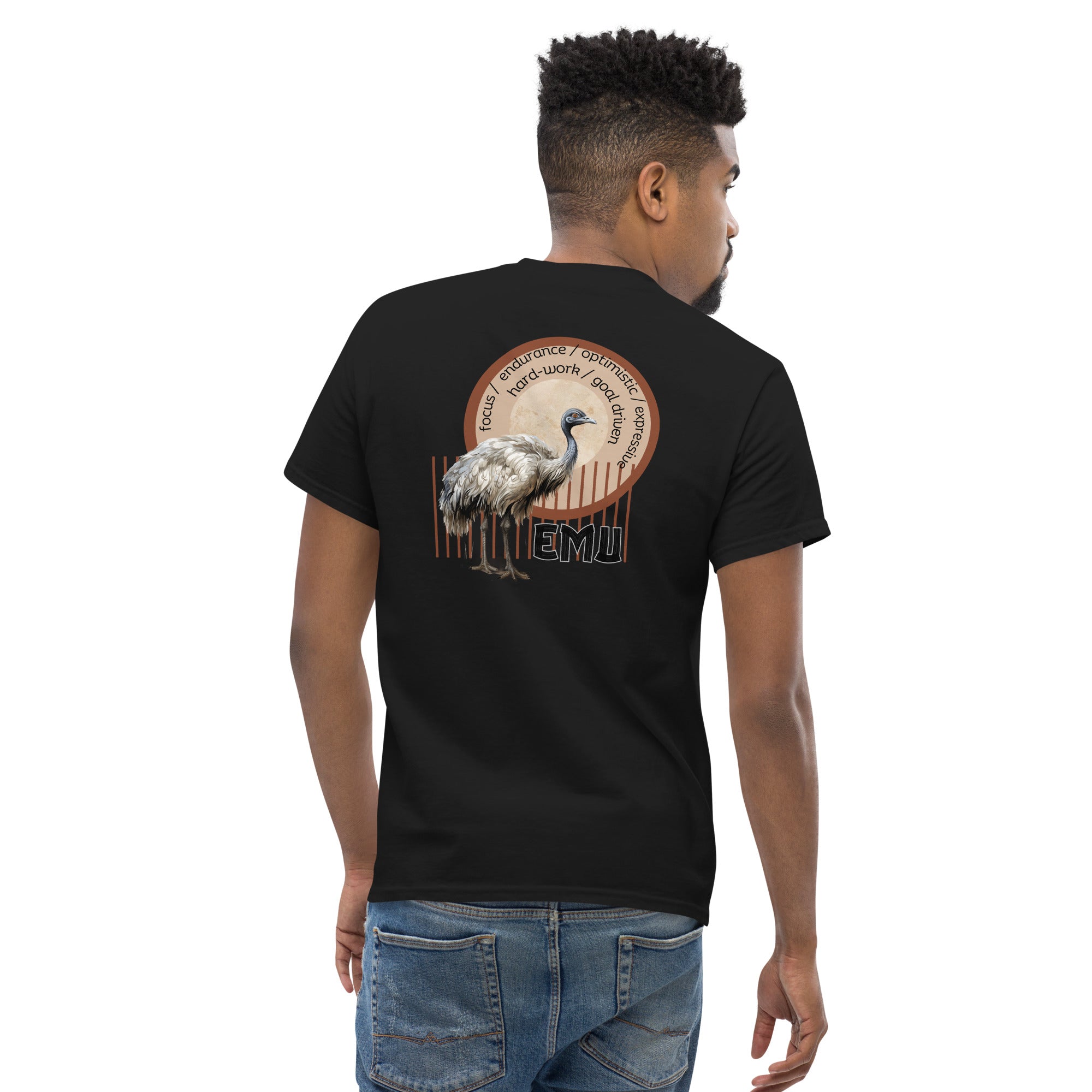 Mascot Spirit Animal Totem:  EMU: Men’s Classic Tee T-Shirt: Gildan