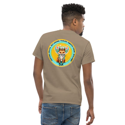 Mascot Spirit Animal Totem:  FOX: Men’s Classic Tee T-Shirt: Gildan