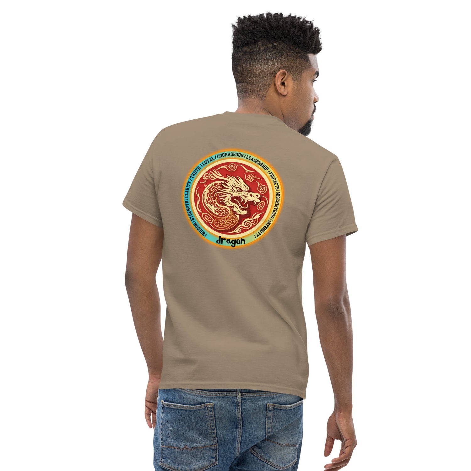 Mascot Spirit Animal Totem:  DRAGON: Men’s Classic Tee T-Shirt: Gildan