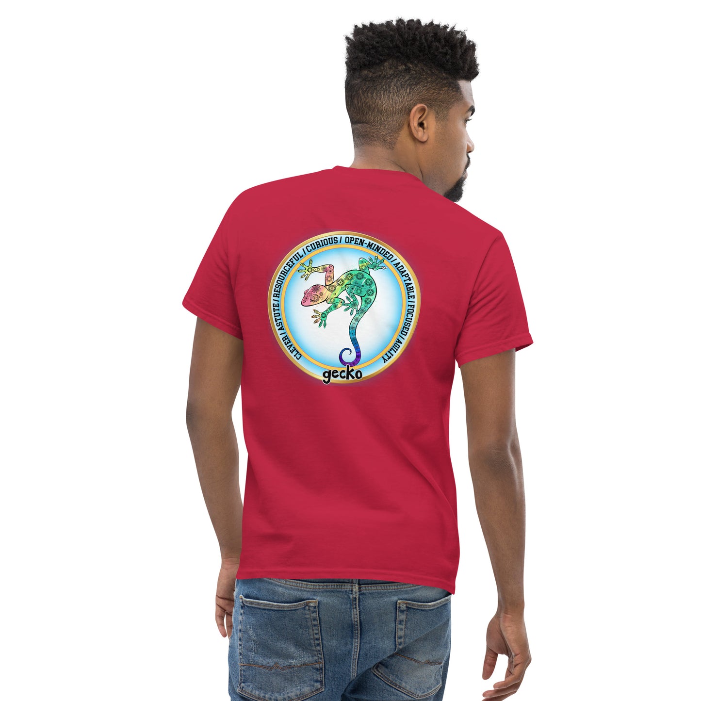 Mascot Spirit Animal Totem:  GECKO: Men’s Classic Tee T-Shirt: Gildan