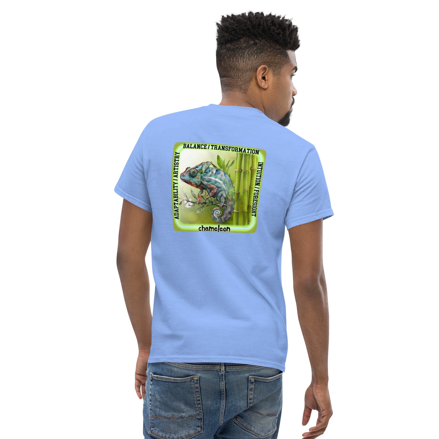 Mascot Spirit Animal Totem:  CHAMELEON: Men’s Classic Tee T-Shirt: Gildan