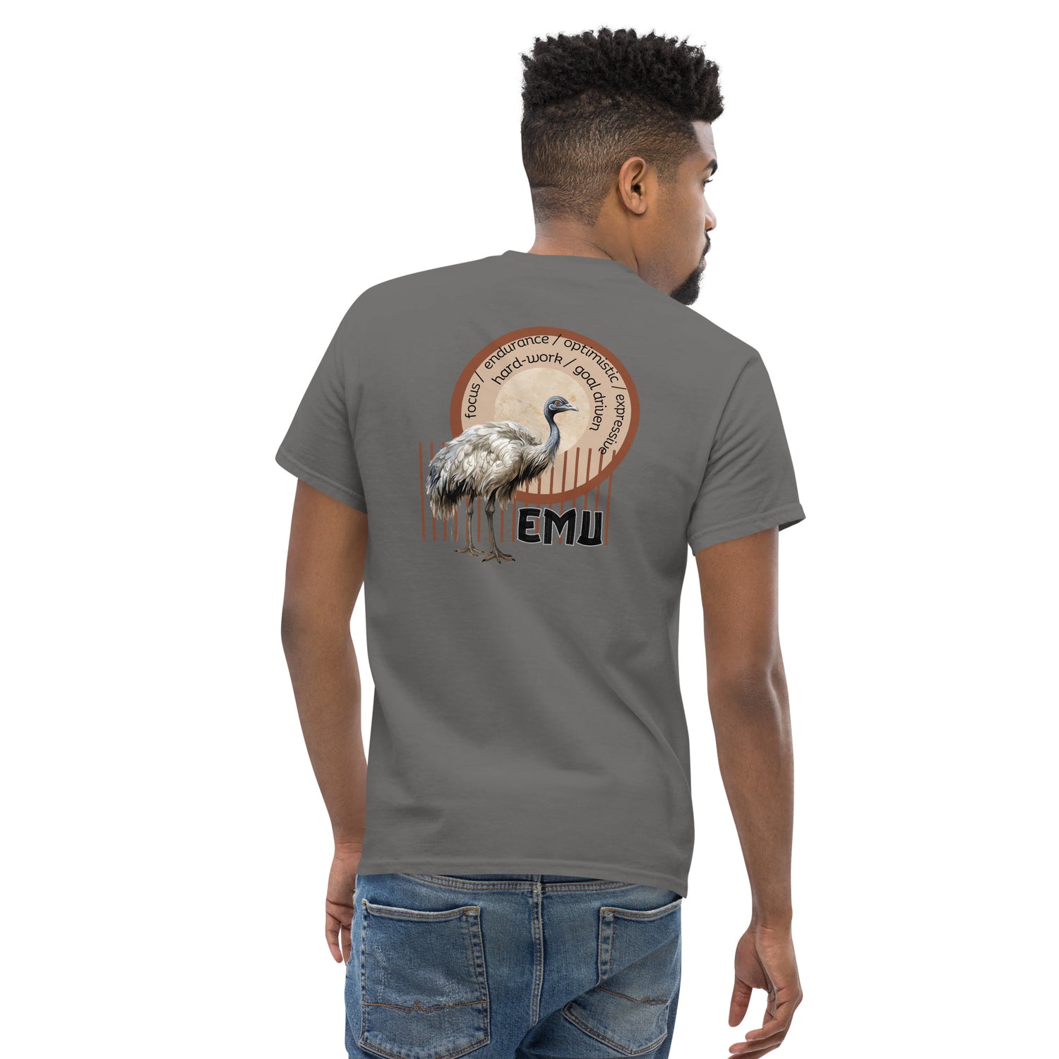 Mascot Spirit Animal Totem:  EMU: Men’s Classic Tee T-Shirt: Gildan