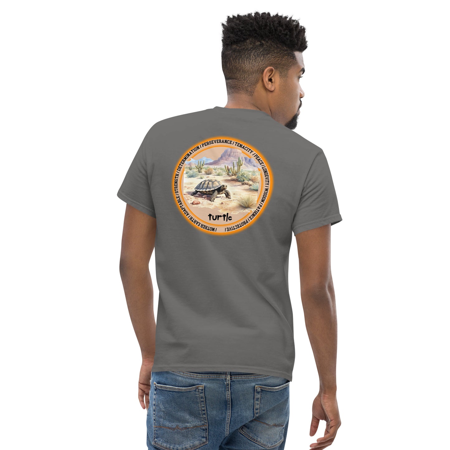 Mascot Spirit Animal Totem:  TURTLE: Men’s Classic Tee T-Shirt: Gildan