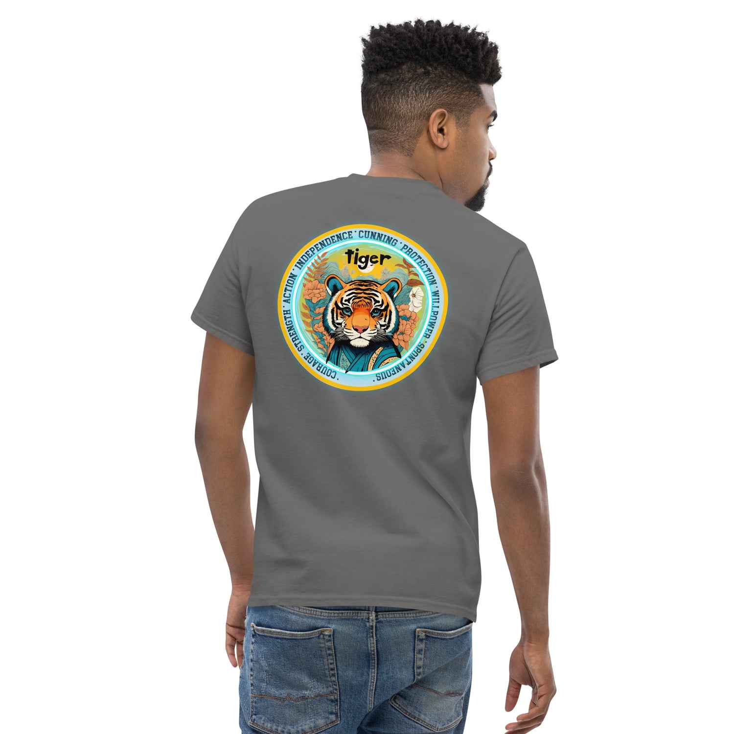 Mascot Spirit Animal Totem:  TIGER: Men’s Classic Tee T-Shirt: Gildan