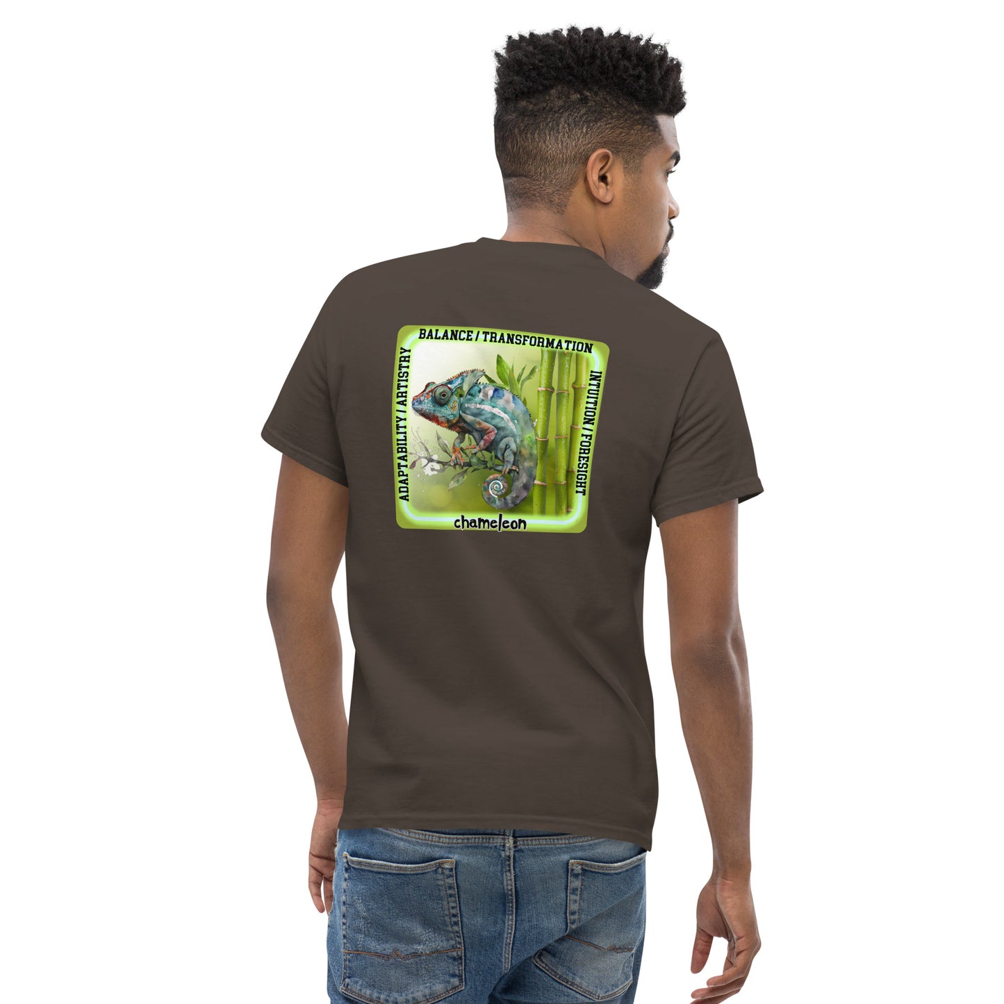 Mascot Spirit Animal Totem:  CHAMELEON: Men’s Classic Tee T-Shirt: Gildan
