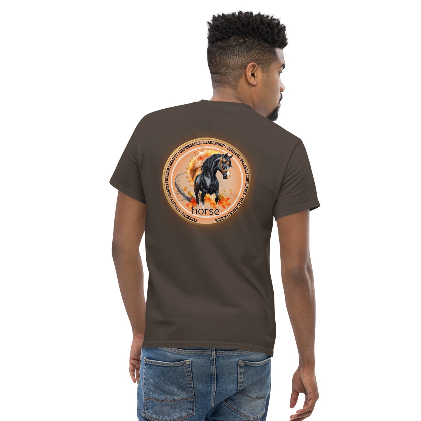 Mascot Spirit Animal Totem:  HORSE: Men’s Classic Tee T-Shirt: Gildan