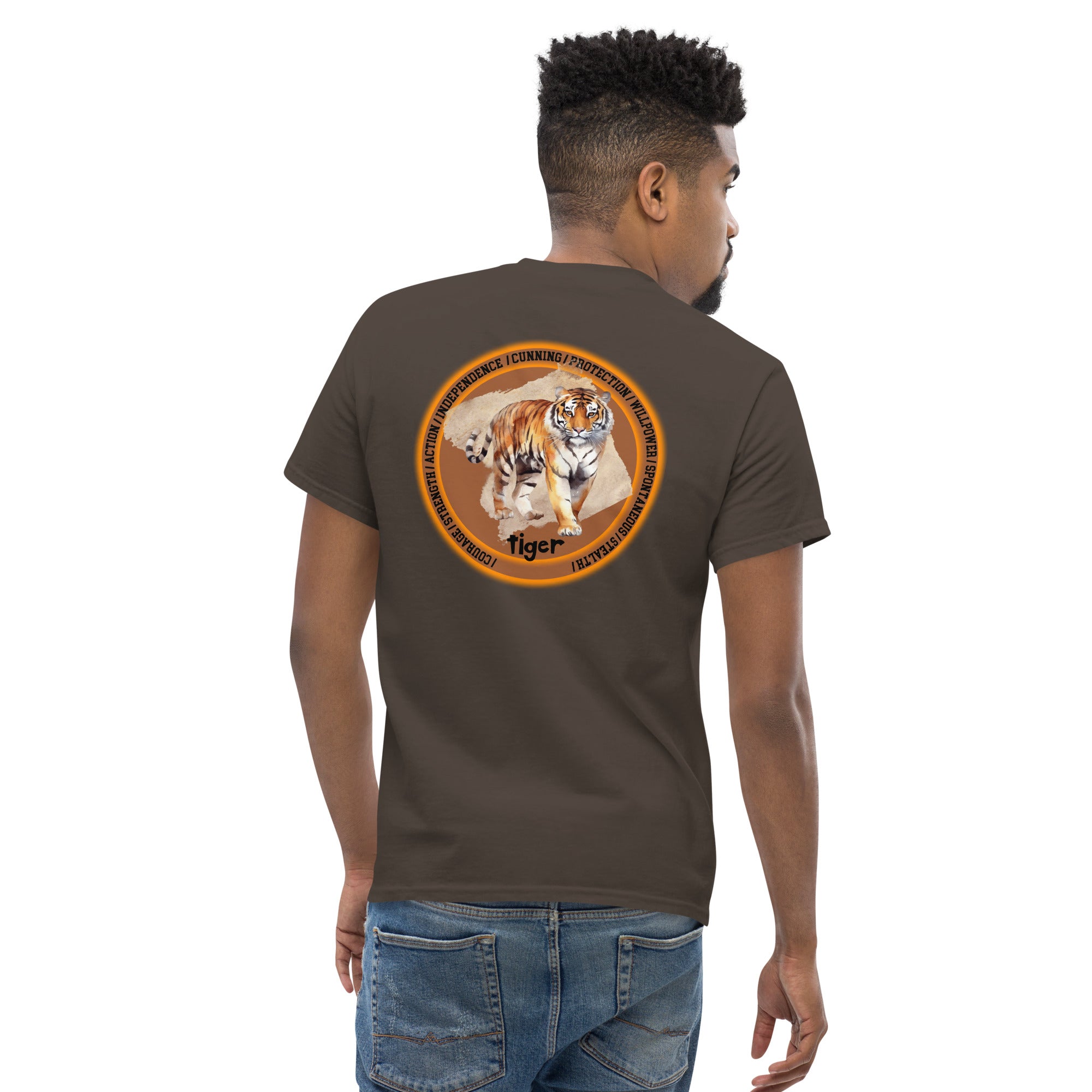 Mascot Spirit Animal Totem:  TIGER: Men’s Classic Tee T-Shirt: Gildan