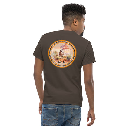 Mascot Spirit Animal Totem:  HORSE: Men’s Classic Tee T-Shirt: Gildan