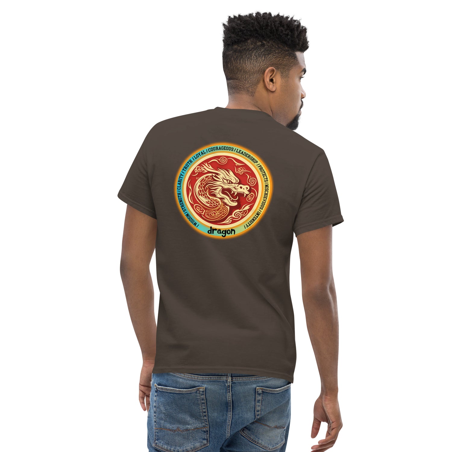 Mascot Spirit Animal Totem:  DRAGON: Men’s Classic Tee T-Shirt: Gildan