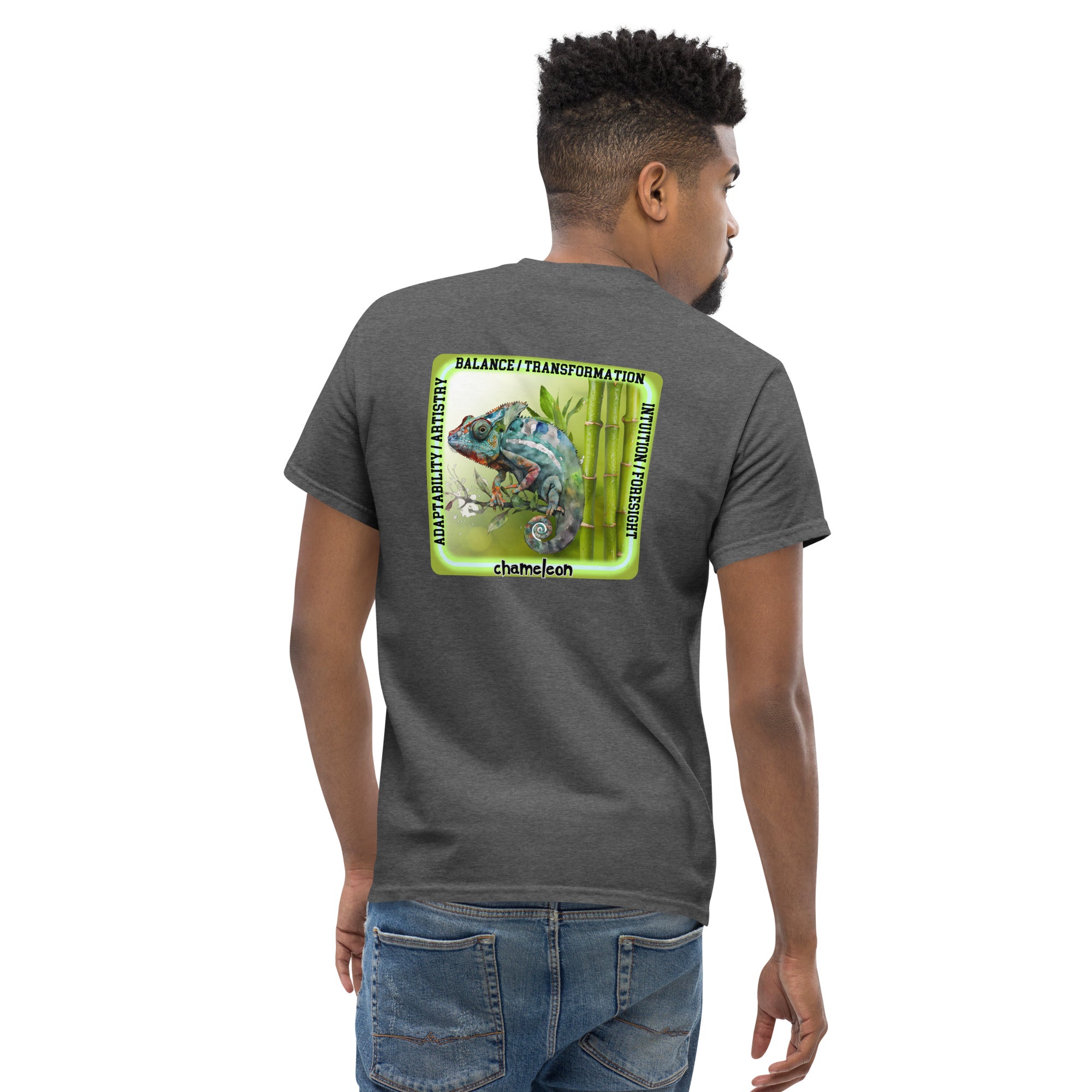 Mascot Spirit Animal Totem:  CHAMELEON: Men’s Classic Tee T-Shirt: Gildan