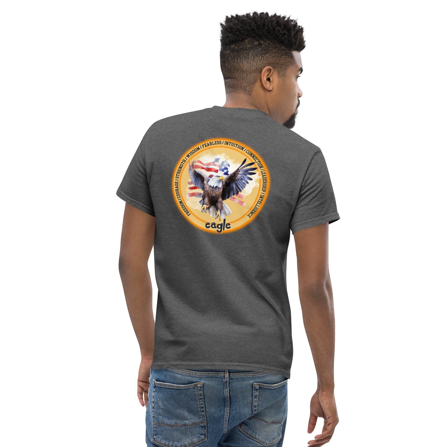 Mascot Spirit Animal Totem:  EAGLE: Men’s Classic Tee T-Shirt: Gildan