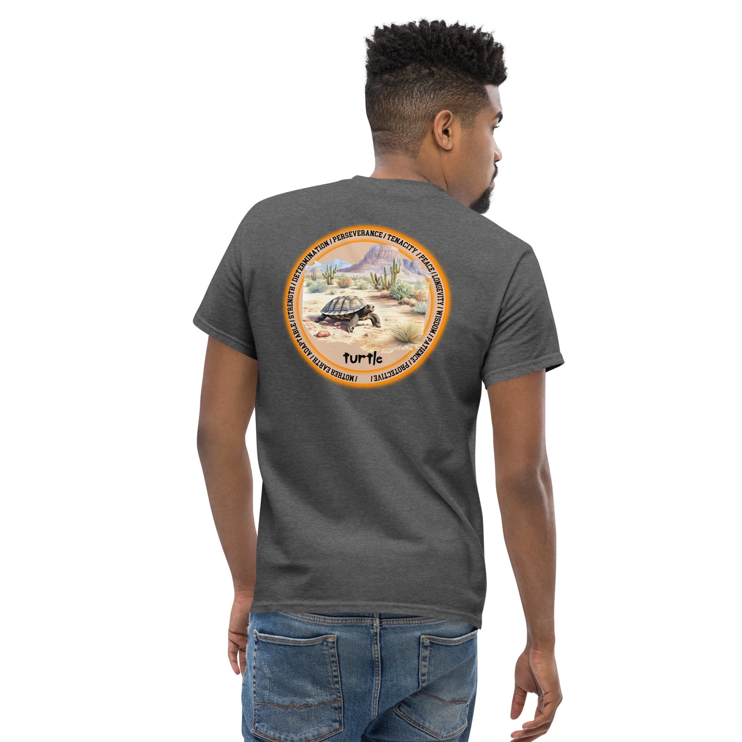 Mascot Spirit Animal Totem:  TURTLE: Men’s Classic Tee T-Shirt: Gildan