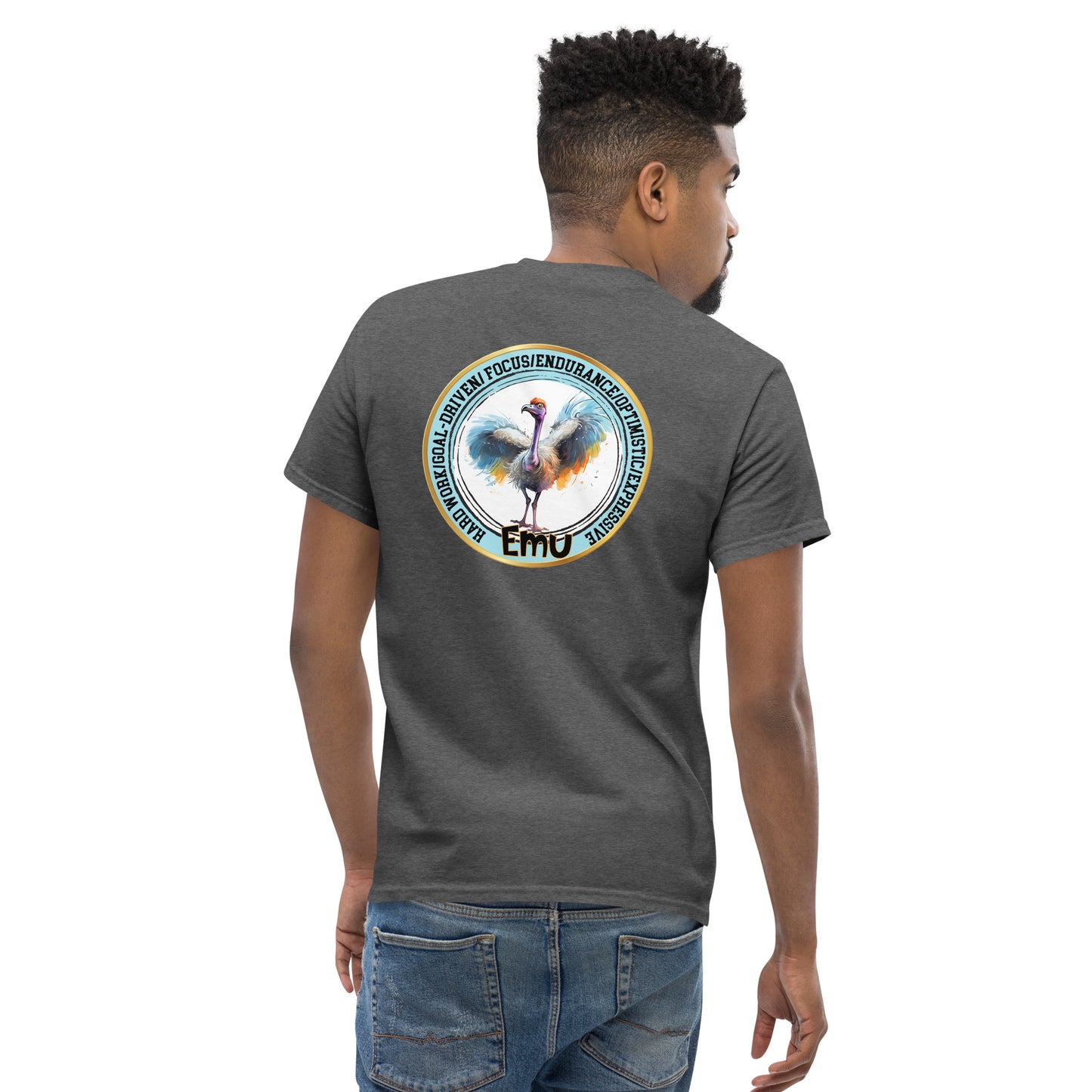 Mascot Spirit Animal Totem:  EMU: Men’s Classic Tee T-Shirt: Gildan