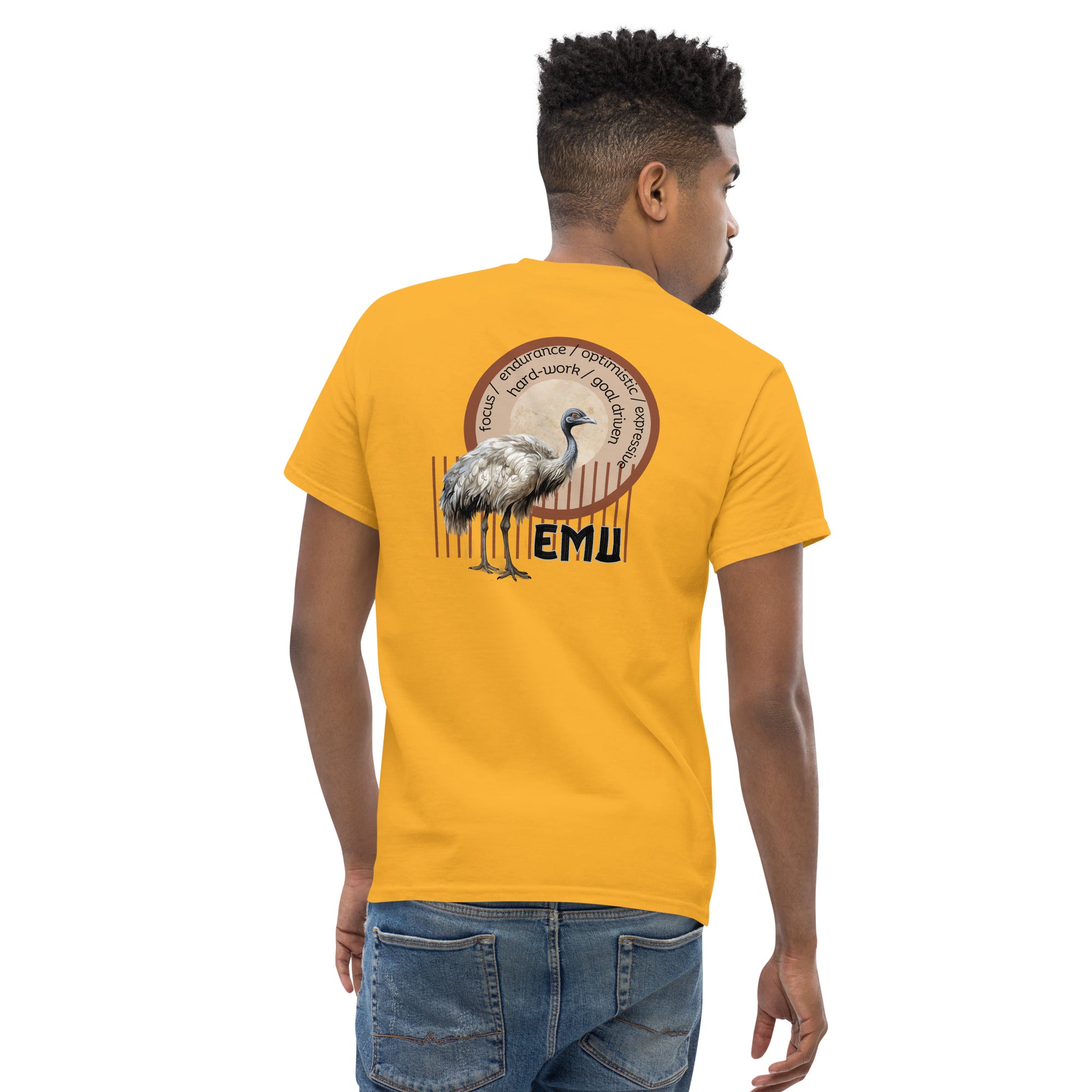 Mascot Spirit Animal Totem:  EMU: Men’s Classic Tee T-Shirt: Gildan