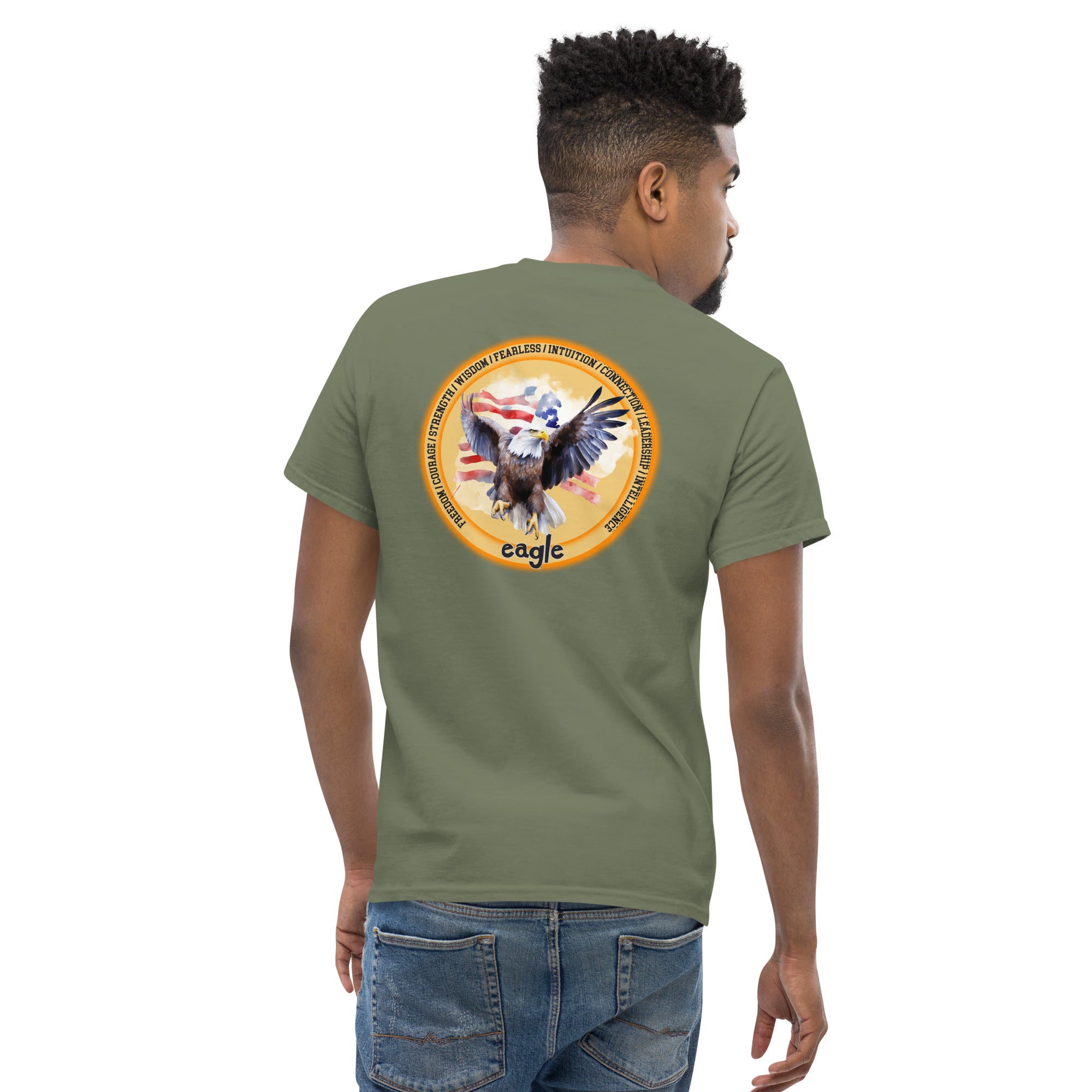 Mascot Spirit Animal Totem:  EAGLE: Men’s Classic Tee T-Shirt: Gildan