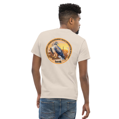 Mascot Spirit Animal Totem:  HAWK: Men’s Classic Tee T-Shirt: Gildan