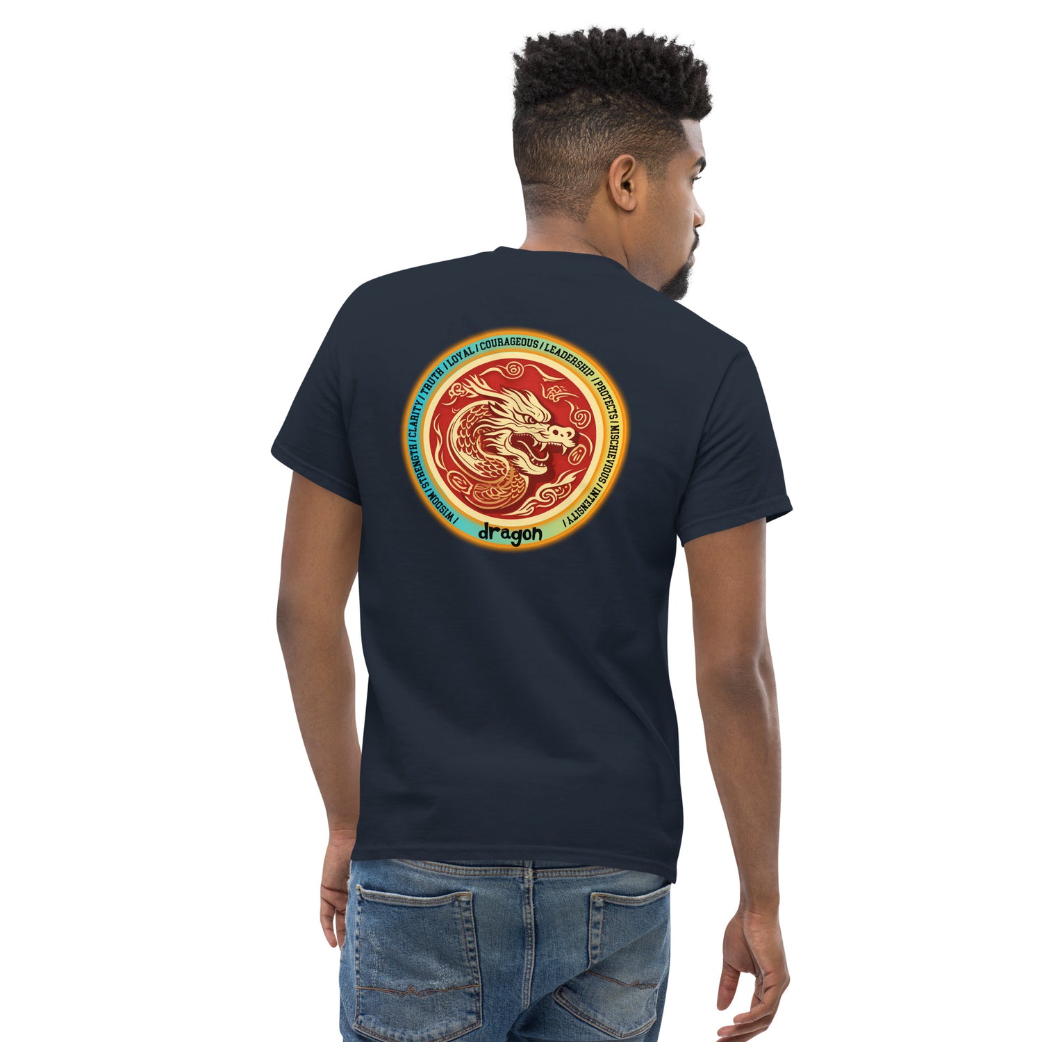 Mascot Spirit Animal Totem:  DRAGON: Men’s Classic Tee T-Shirt: Gildan