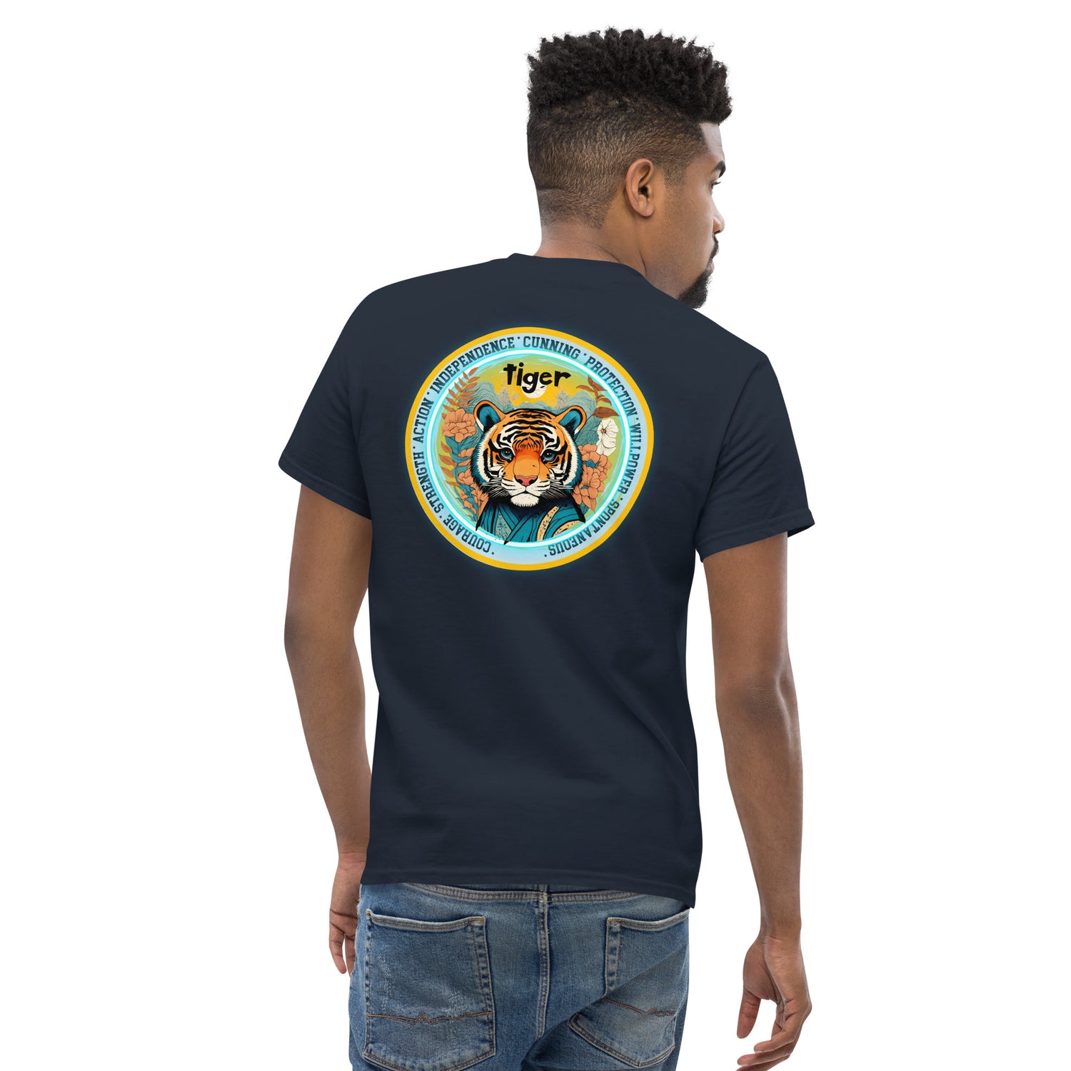 Mascot Spirit Animal Totem:  TIGER: Men’s Classic Tee T-Shirt: Gildan