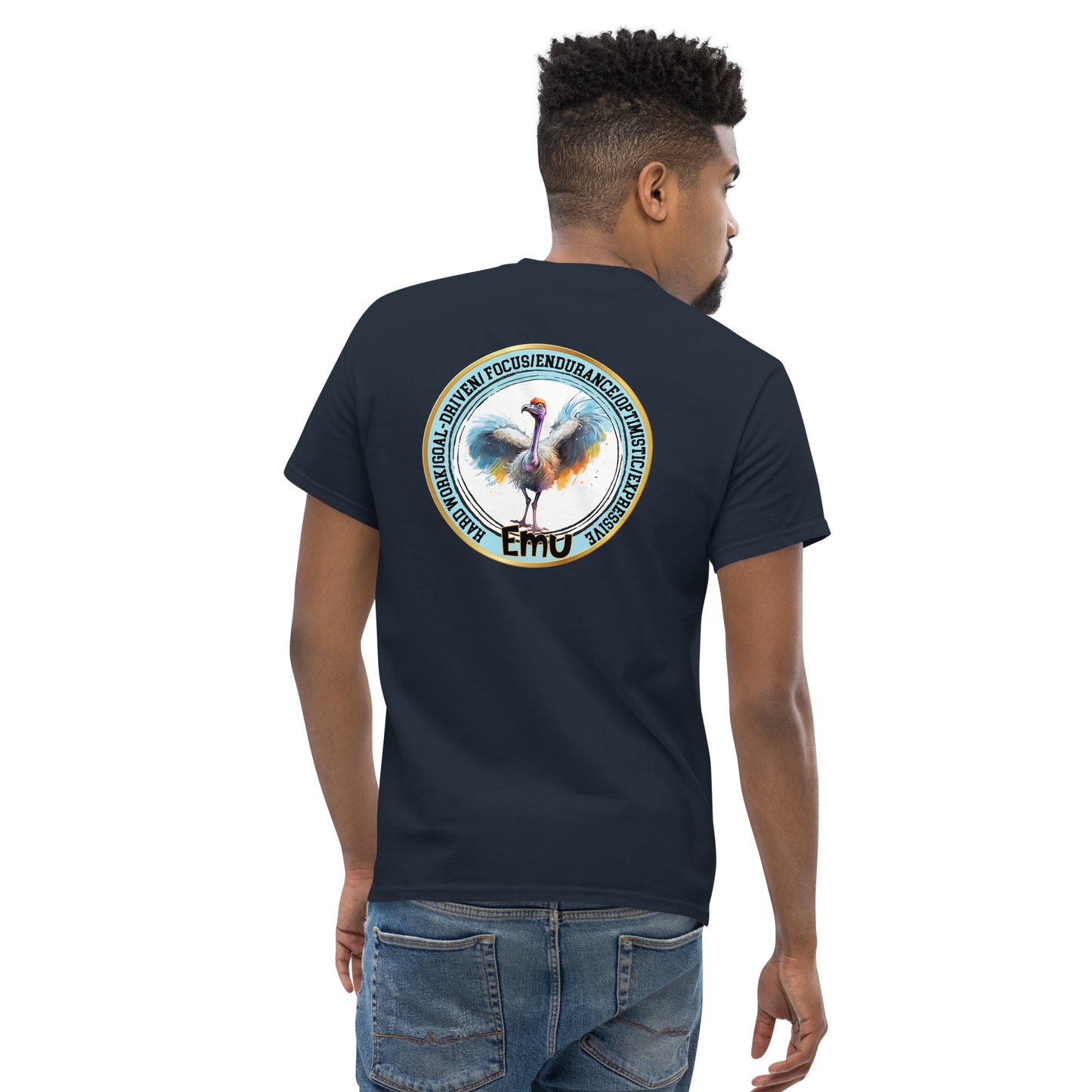 Mascot Spirit Animal Totem:  EMU: Men’s Classic Tee T-Shirt: Gildan